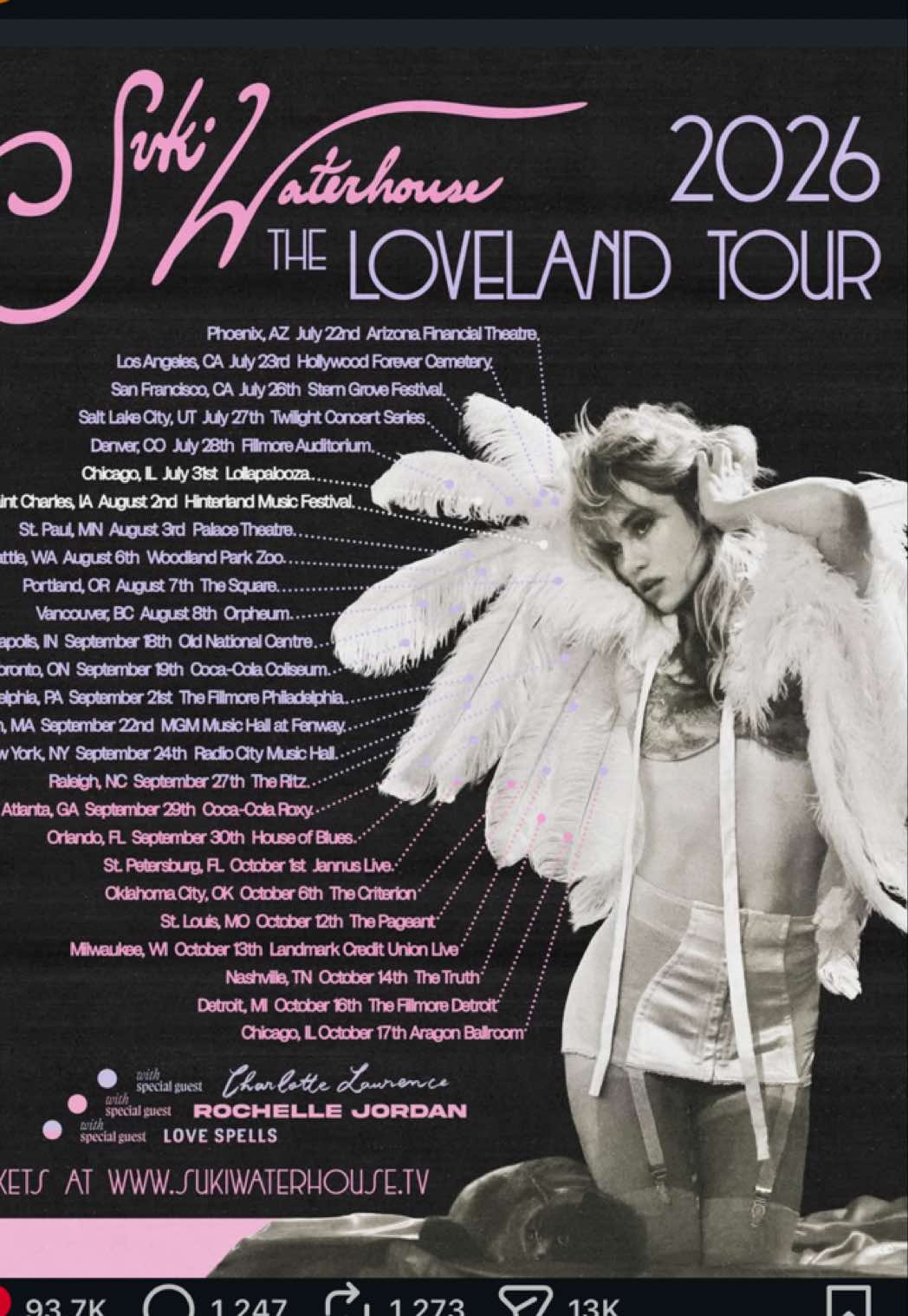 we’ve missed you we’ve missed you & we really wanna kiss you… on the Loveland tour!!🎲💘 presale starts tomorrow (sign up at link in bio) 🍇 tickets on sale this friday 🏹