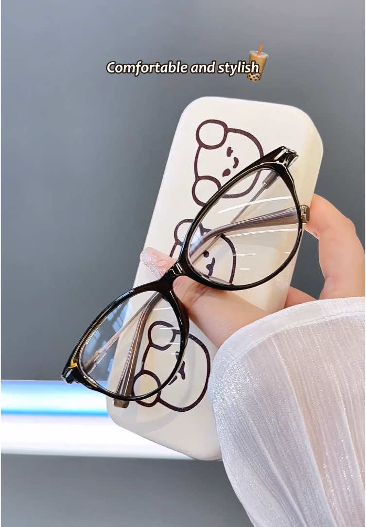 Stylish brown cat-eye prescription glasses ✨#myopia #cateye #salamin #glasses #fyp    4.17-zyl-3(js512)