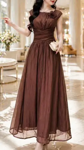 Váy Tơ Diamond Tencel 2 Lớp - Thiết Kế Dáng Xòe Sang Trọng Dành Cho Nữ