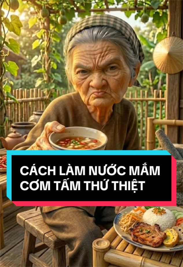 Cách làm nước mắm cơm tấm thứ thiệt đây.  #meovat #meovatcuocsong #meovathay #videoviral #xuhuong 