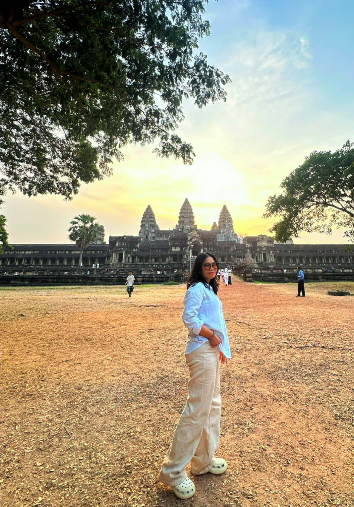 សម្រស់អង្គរវត្ត ខេត្តសៀមរាប គយគន់មិនចេះជិនណាយ 🩵🇰🇭 #SiemReap #angkor #cambodia #fyp #foryou 