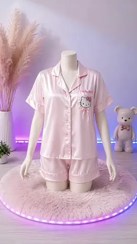 Bộ Lụa Pijama Mặc Nhà Hoạ Tiết