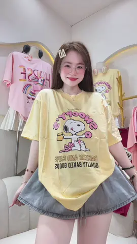 Áo thun hình cún tone vàng xinh xỉu #aothunformvuacotron #xuhuongtiktok #huongtramshop123 #cotton4chieu #thoitrangnu @Hương Trầm Shop 123 (Live Phụ) @Hương Trầm 123 (ko live ) 