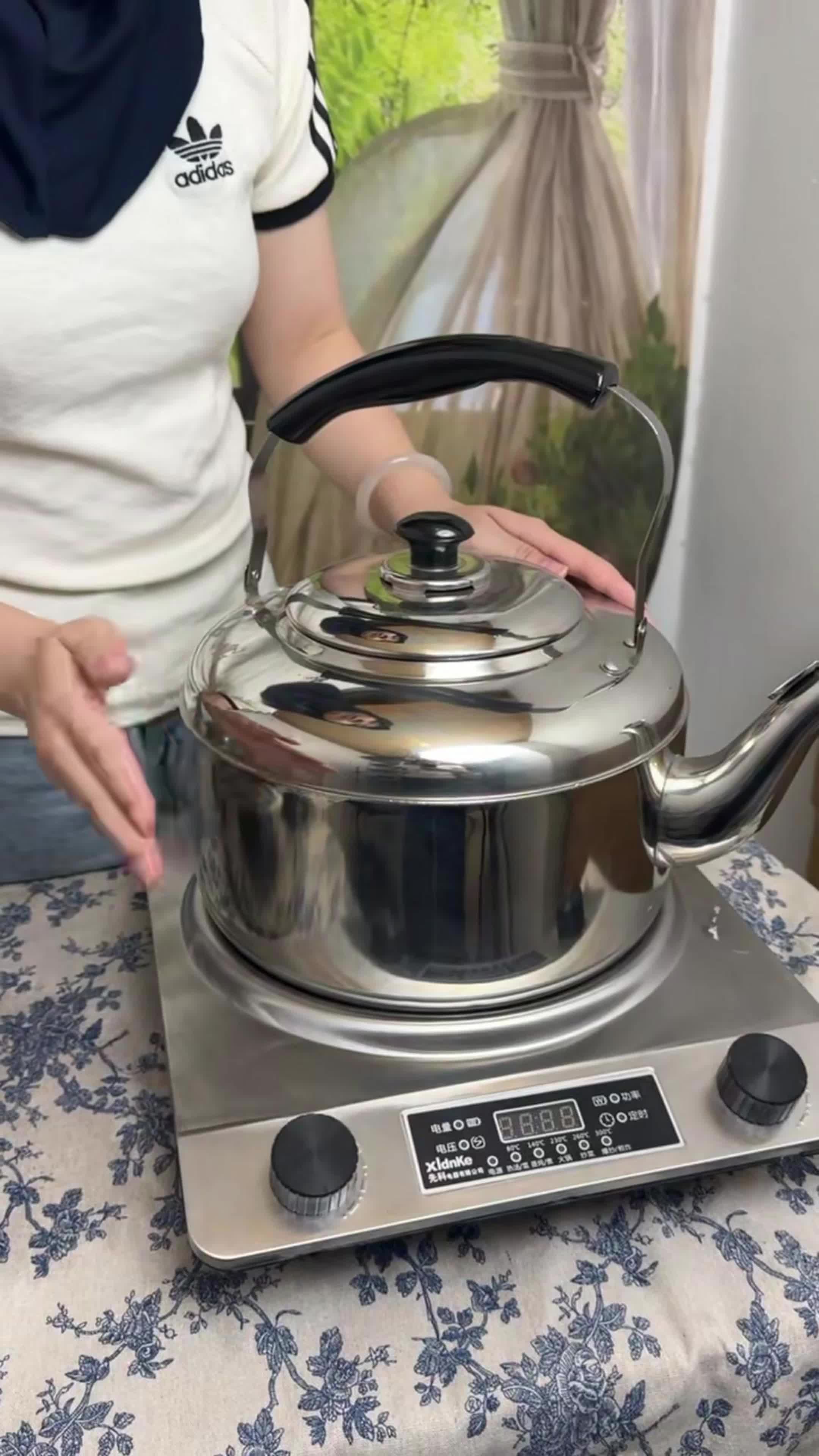 4L 6L 8L 10L 12L kettlelarge capacity 304 stainless steel whistle kettle suitable for induction cooker gas stove—COD 