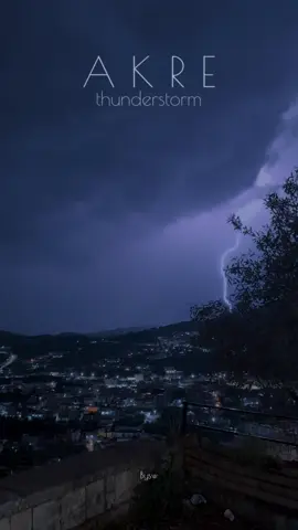 THENDER STORM AKRE ⛈️🌩️🌪️ Bysw #thunderstorm #thunder #akre #rain 