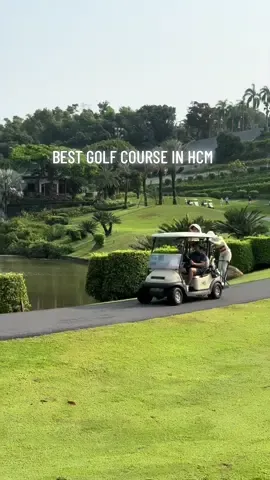 come with me to the best golf course in HCM! I am so grateful to be able to have this experience ⛳️ I hope to come back to play soon #vietnam #golf #hochiminh #golfcourse 