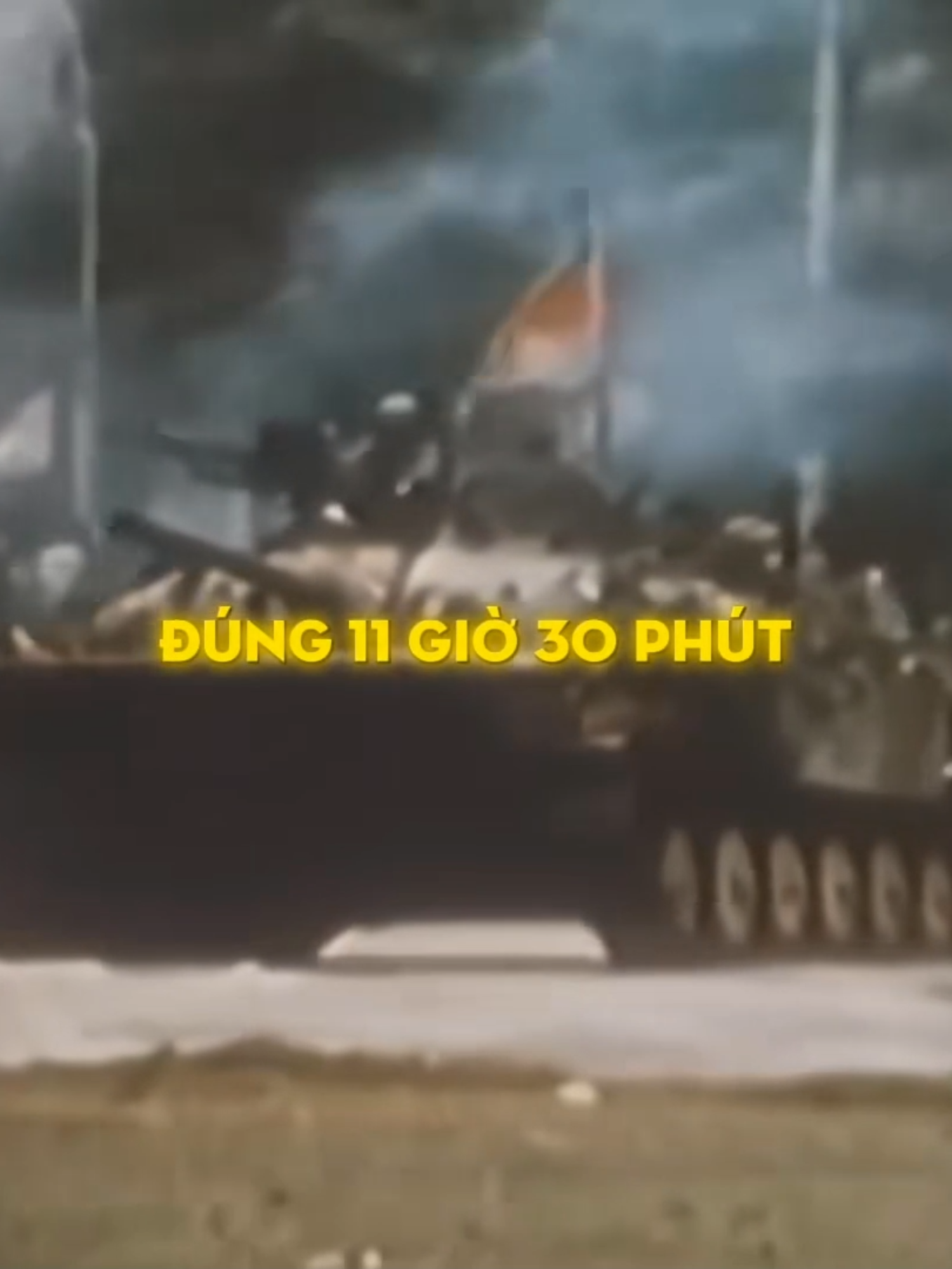 “Mời các bạn nghe tin chiến thắng chúng tôi mới nhận được. Đúng 11h30, quân ta tiến vào Sài Gòn, đánh chiếm Dinh Độc Lập. Bộ Tổng tham mưu ngụy - tướng Dương Văn Minh đầu hàng vô điều kiện. Cờ đỏ sao vàng phấp phới tung bay trên nóc Dinh Độc Lập. Chiến dịch Hồ Chí Minh toàn thắng” 🇻🇳🇻🇳🇻🇳 #theanh28 #60giay #tiktoknews