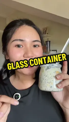 glass container para sa overnight oats niyo 🥰 #glasscontainers #overnightoats #overnightoatscontainer 