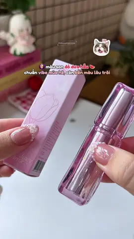 màu son mùa hè con vợ nào cũng cần 1 thỏi 💋🍉 #focallure #focallurespringglow #sontintbong #sonbong #makeuptips1606 