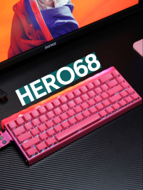 Loving the new colorway on the HERO68 😍#keyboard #mechanicalkeyboard #desksetup #SummerVibes #WeeklyDeals #Tiktokshopstockup #gamingkeyboard #creamykeyboards #setup #viral #fyp #GamingSetup #TechTok #game
