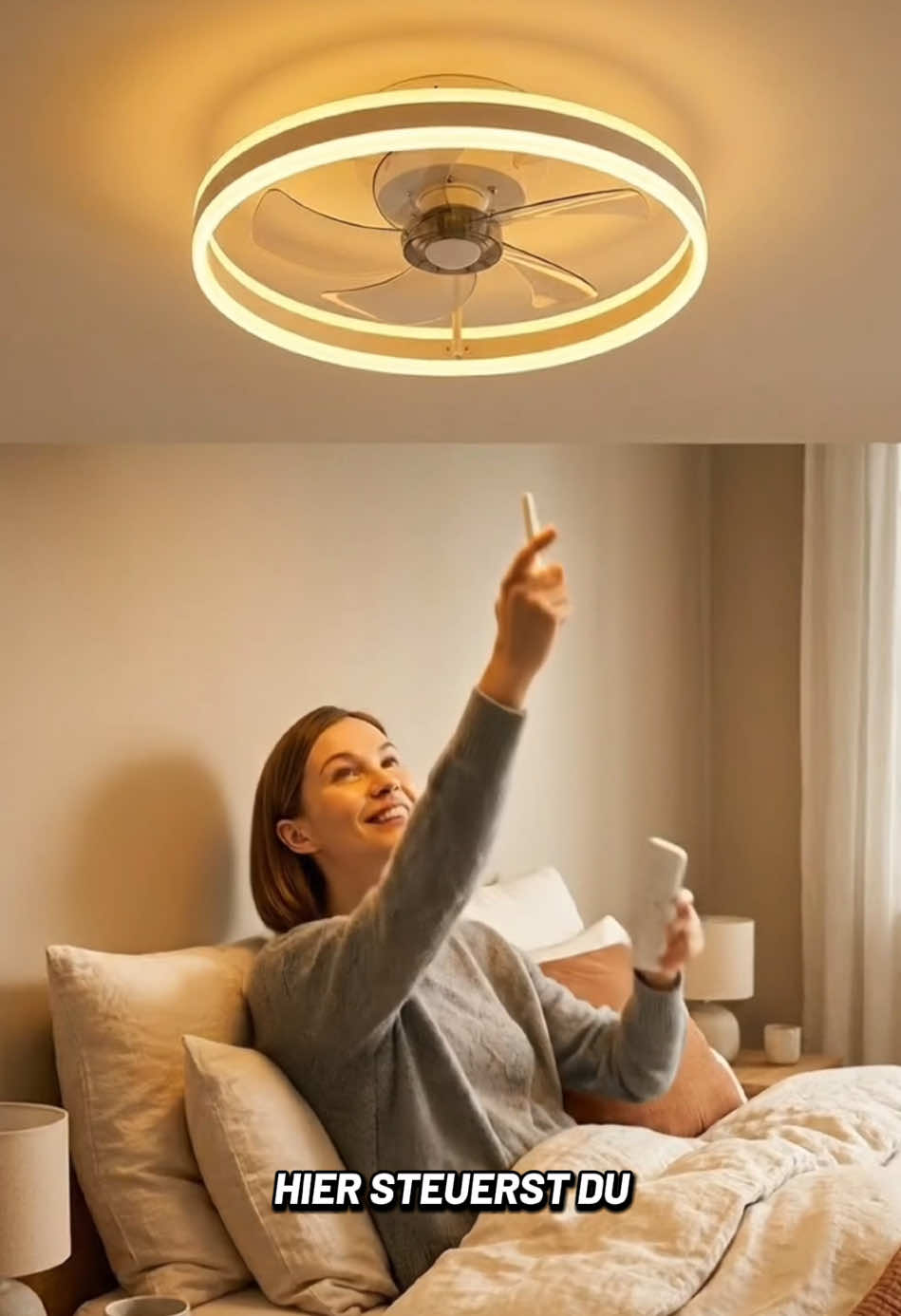 Bereit für den Sommer? 🥵🌬️ Hör auf zu schwitzen und hol dir diesen Lifehack! Dieser 2-in-1 Deckenventilator mit Licht ist ein echtes Must-Have. Das Beste: Er ist extrem LEISE, sodass du ihn nachts gar nicht hörst. ✅ Mit 6 Stufen und dimmbar passt er sich deinem Leben an. Nie wieder stickige Luft im Schlafzimmer! ☁️ Markiere jemanden, der Hitze absolut hasst! 😂👇 #sommerhacks #hitze #ventilator #schlafzimmer #praktisch     