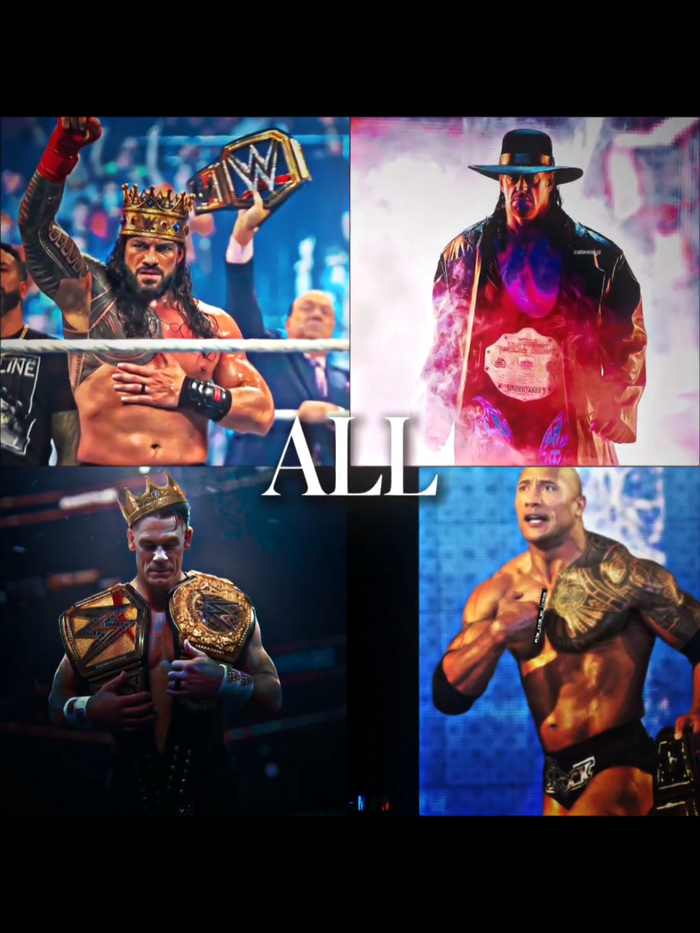 THE ALL TIME GOATS 🐐🔥#CapCut#johncena#romanreigns#therock#undertaker 