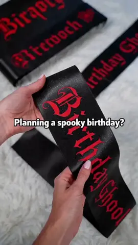 Hand Wash Only
Halloween Birthday Ghoul Sash: Our black birthday sash has giltter red text ''Birthday Ghoul