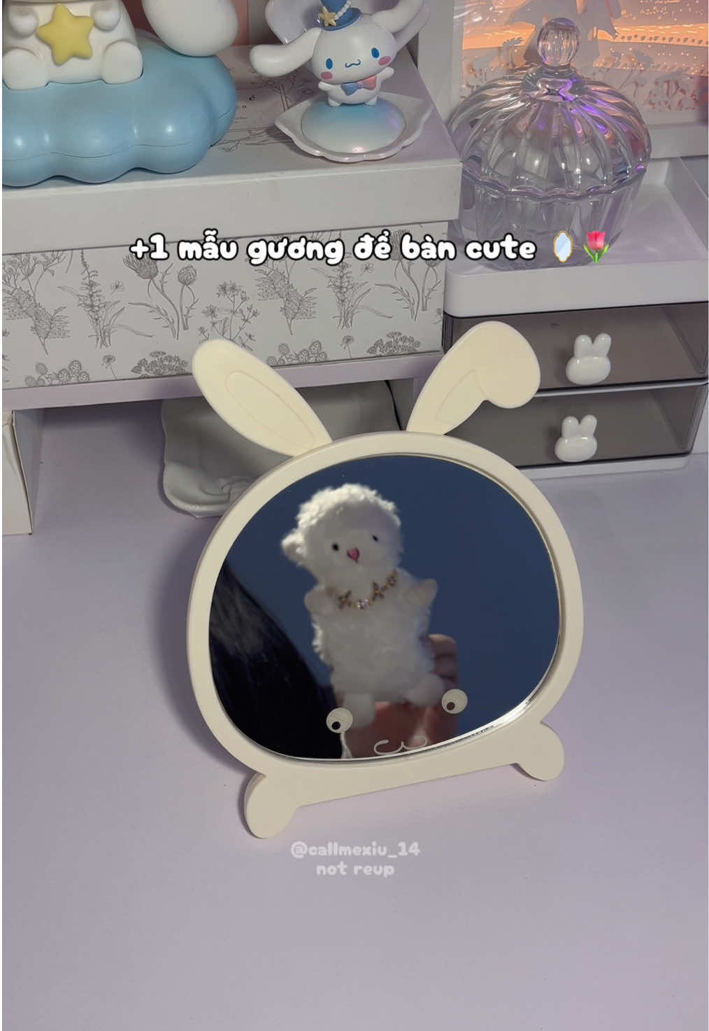 Shop này nhìu mẫu gương xinh lắm🪞🐇🌷 #guongdeban #guonggapgon #guongtrangdiem #guong #fyp 