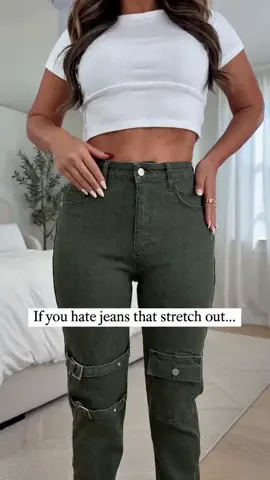Military Green High Waisted Tight Jeans for Women - Casual Stretch Plus Size Pants with Side Pockets, Slimming Look for Commuting & Dating, Four Seasons #bluejeans #straightlegjeans #highrisejeans #highwaistedlegging #highwaistlegging #plussizelegggings #maternityjeans #zoelowrisegirlfriendjeans #nofrontseamleggings #handmadepants