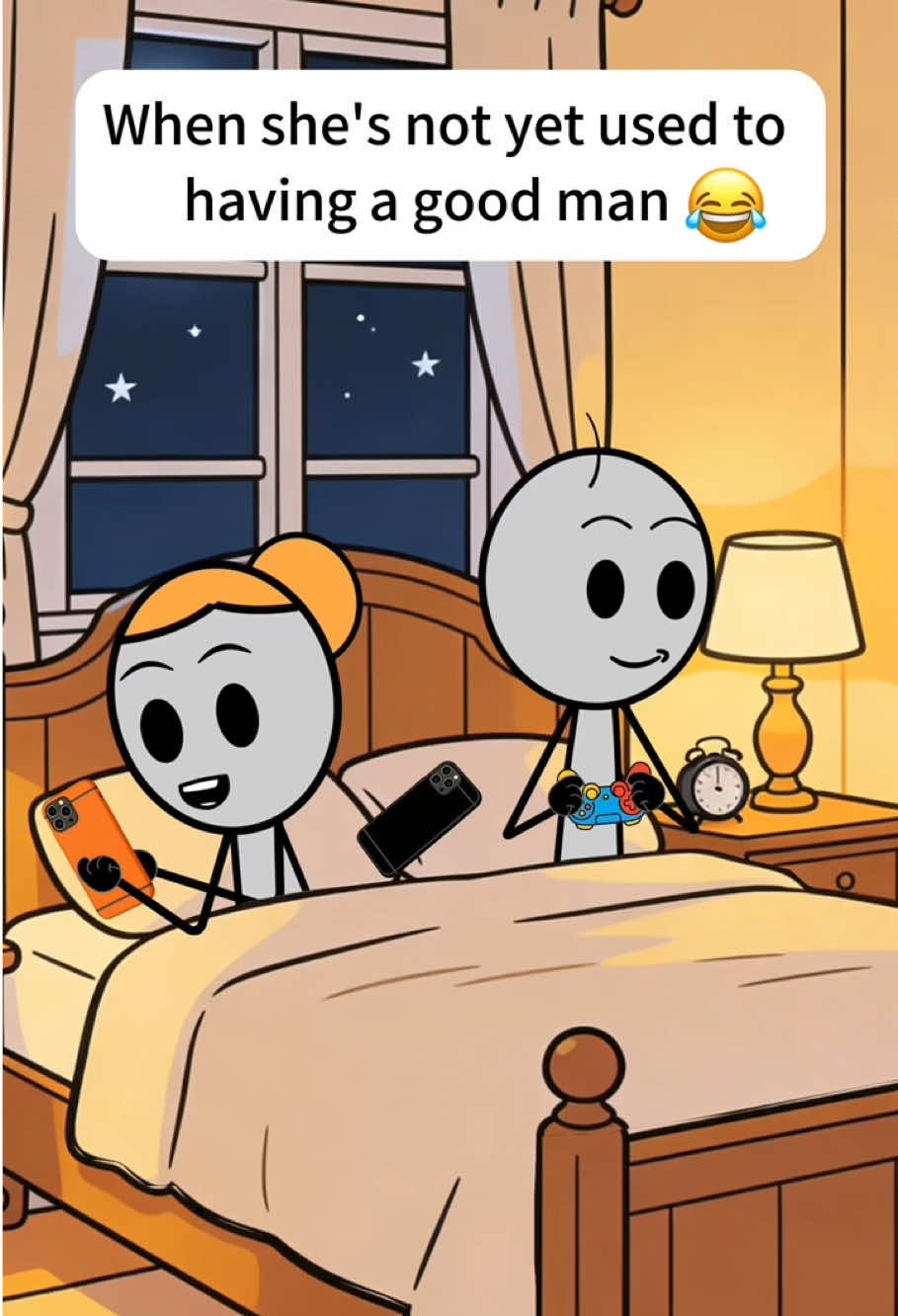 When she’s not yet used to having a good man#usa🇺🇸 #marriedlife #couple #funnyvideos #animation 