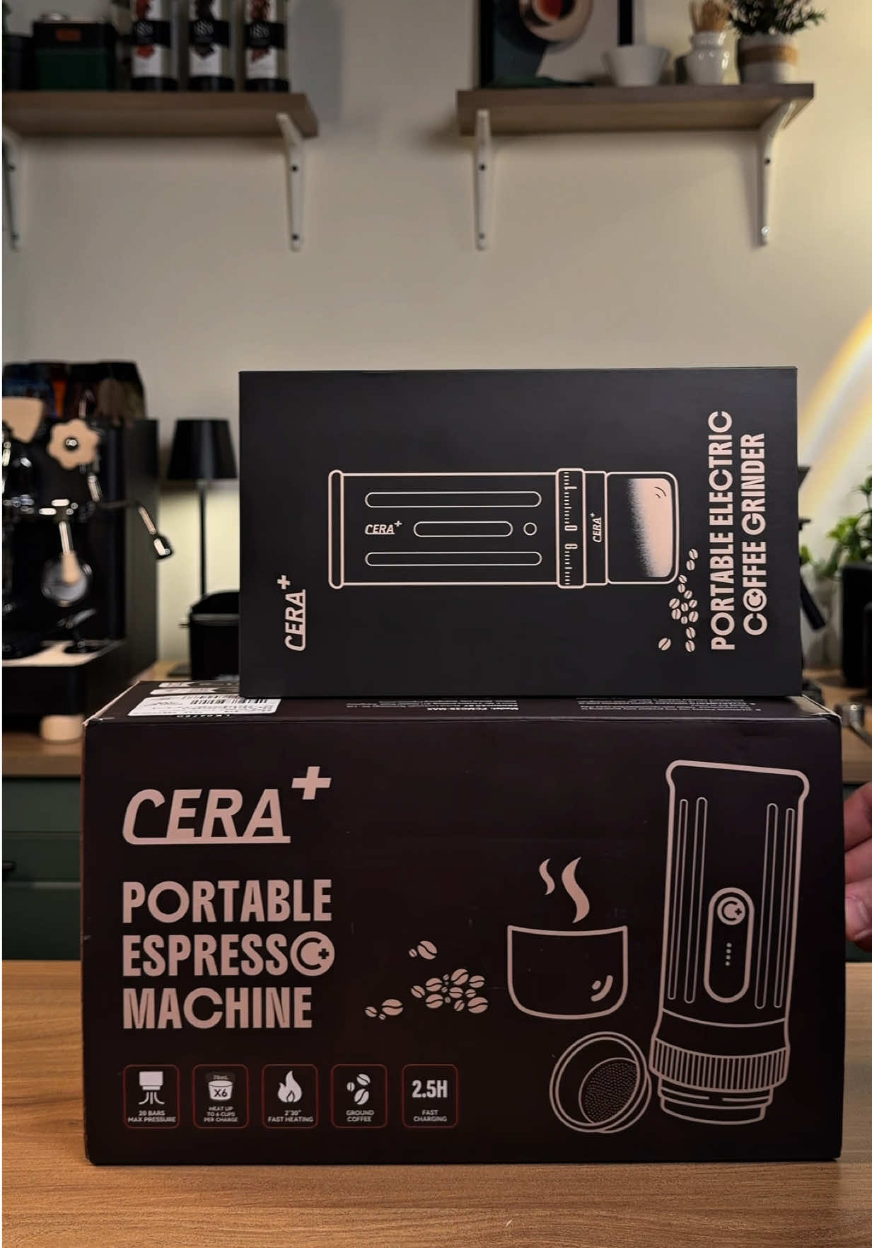 Unboxing Cera+ portable machine ☕️  #alfy_coffee #coffee #fypシ゚viral #espresso 