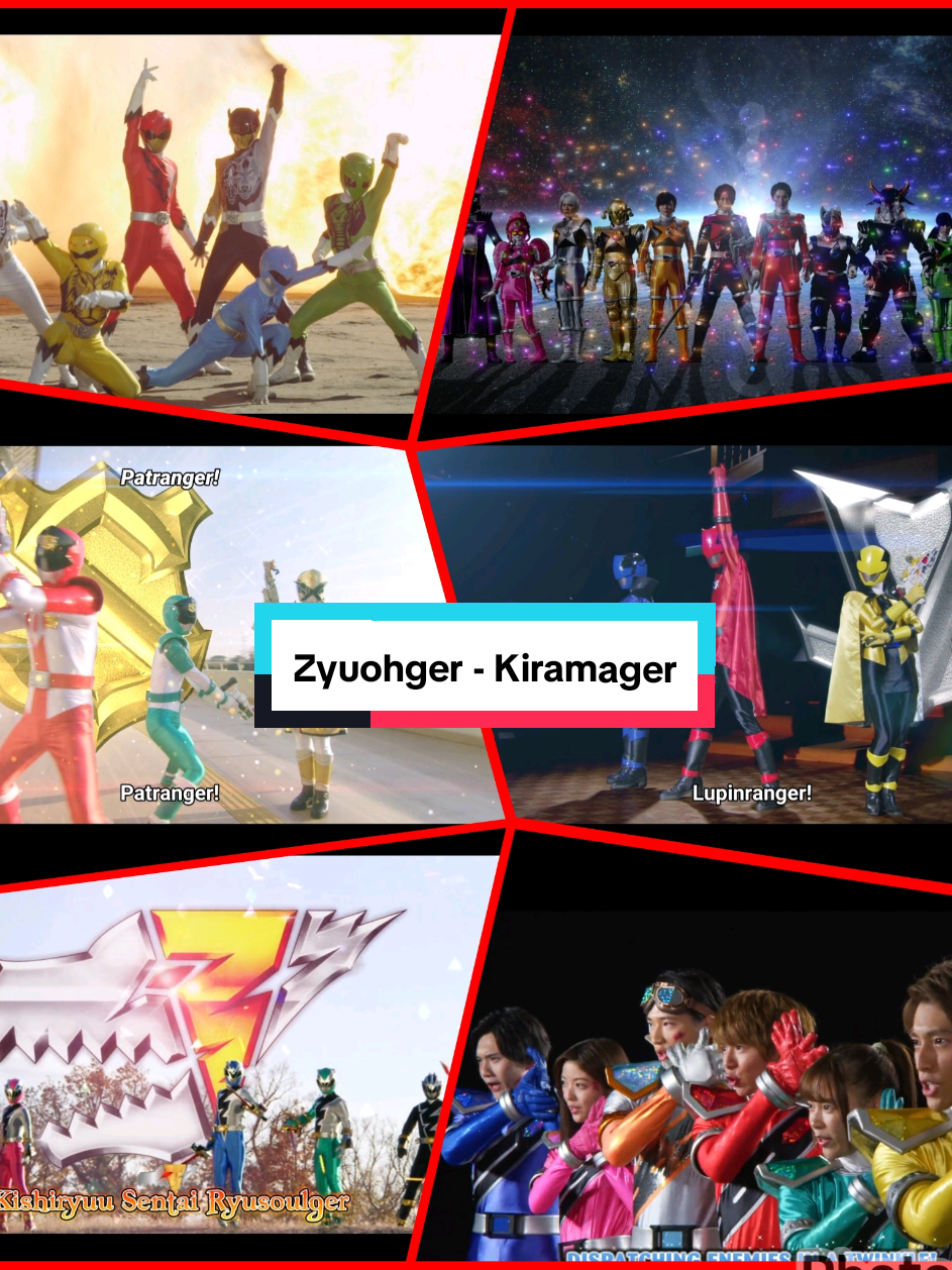 Sentai team role call for Zyuohger, Kyuranger, Lupinranger, Patranger, Ryusoulger & Kiramager #SuperSentai #tokusatsu #スーパー戦隊シリーズ #henshin #PowerRangers 