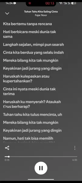 #fyp #liriklagu #fajarnoor 'tuhan tau kita saling cinta'