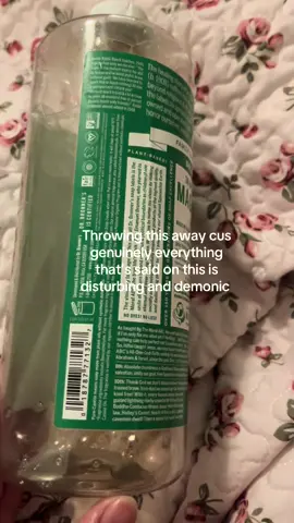 I can’t believe I washed my body with this, I’m disgusted. I sat down and read everything after using this for over a year and throwing it away today #spirituality #christiantiktok #fyp #drbronners #foryoupage 
