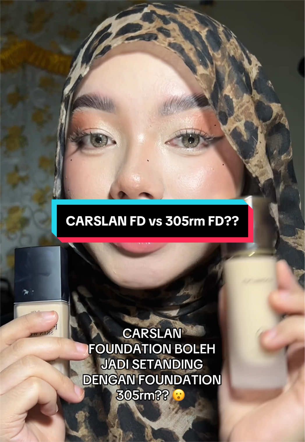 hmm jarang nak buat battle gini... tapi for me, bolehlah buat jadi pengganti for daily makeup, harga pun takdelah cekik poket sangat 😆  #akakhydration #carslan #carslanfoundation #mattefoundation  