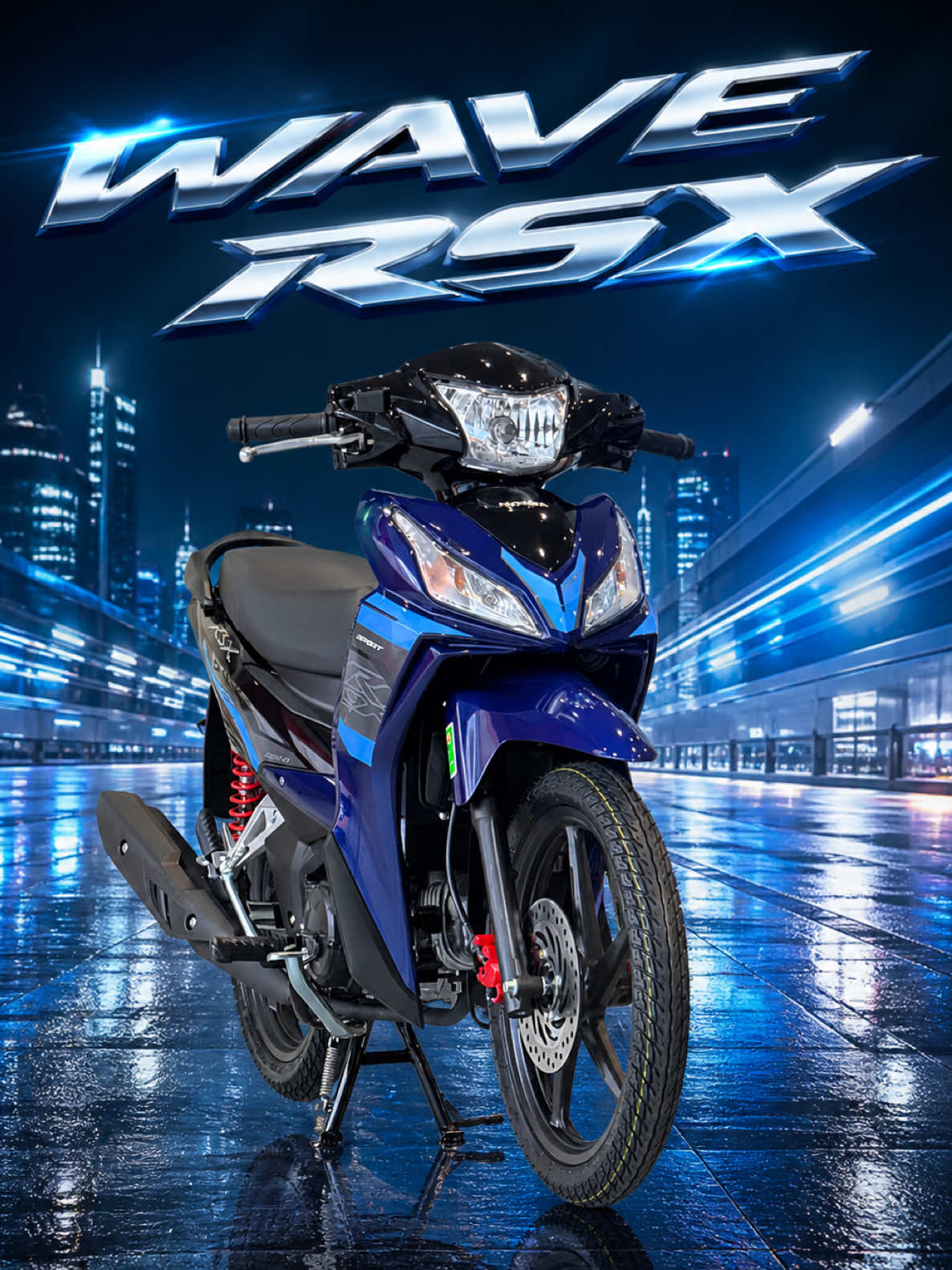 Wave RSX Xanh Đen phiên bản Thể Thao #honda #RSX #xemay #soctrang #xuhuongtiktok 
