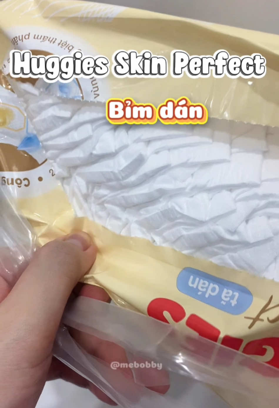 Tã dán Huggies Skin Perfect #huggies #huggiesskinperfect #xuhuong #mebimxaykenh #mebimreview 
