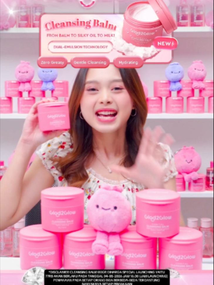 ❤️WAJIB COBA SIH KAK CLEANSING BALM GACORR G2G YANG SIZE NYA 80GR DAN ADA DUAL EMULSION TECHNOLOGY NYA JADI AMAN DIGUNAKAN UNTUK KULIT SENSITIVE SEKALIPUN. CUS JOIN LIVE G2G DAN CHECKOUT DITIKTOK LIVE G2G SEKARANG JUGA!! #newlaunch #cleansingbalm #glad2glow #remover #gentle #sensitiveskin