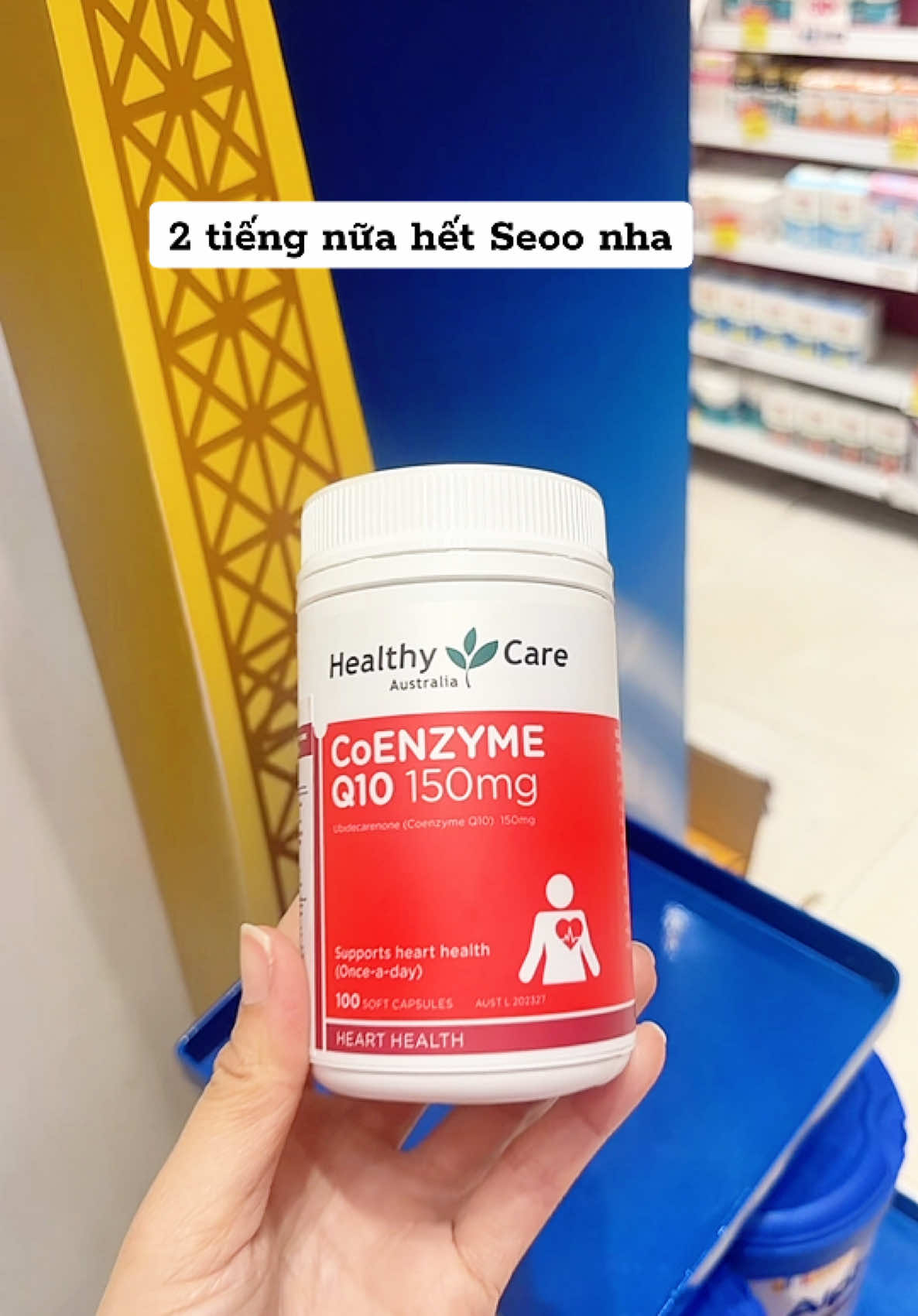 Healthy Care CoEnzyme Q10 150mg (100 viên) là thực phẩm chức năng chính hãng từ Úc, giúp tăng cường sức khỏe tim mạch, bảo vệ thành mạch, và chống oxy hóa mạnh mẽ để làm chậm quá trình lão hóa. Với hàm lượng cao 150mg, sản phẩm giúp sản sinh năng lượng tế bào, nâng cao sức bền và duy trì chức năng tim ổn định #coq10 #coenzymeq10 #healthycare #tiktokshop #menhimtho 