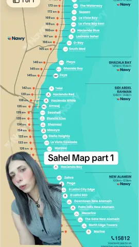 خريطة الساحل الشمالي  #sahel #northcoastegypt #realestateinvesting 