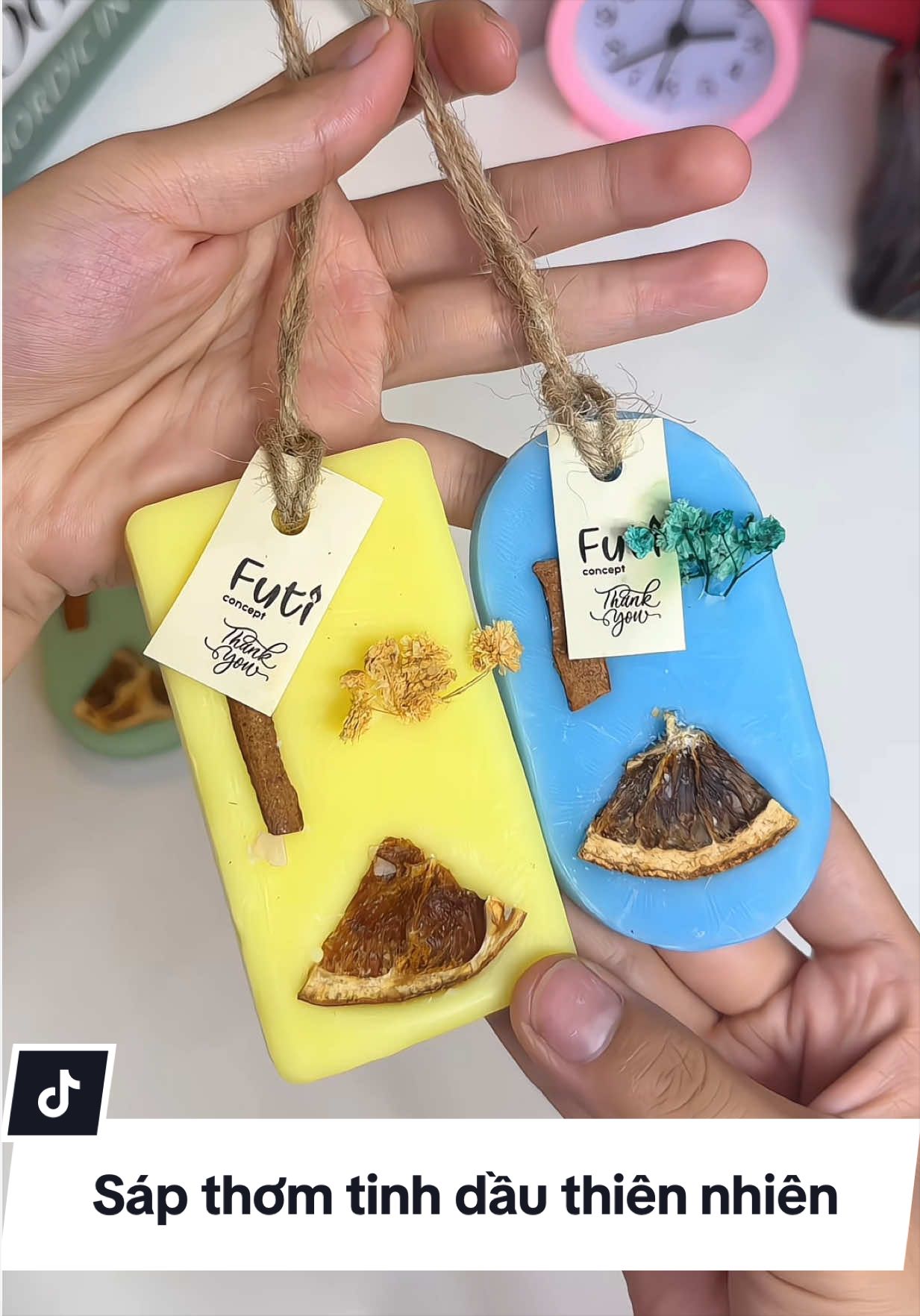 Sáp thơm tinh dầu thiên nhiên treo khử mùi decor xinh #sapthomtinhdau  #sapthomthiennhien  #sapthomkhumui 