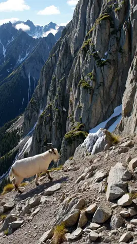 Why Mountain Goats Risk Death Just to Lick Salt! 😳⛰️🐐 #mountaingoat #wildlife #nature #AnimalFacts #survival #extremeanimals #verticalclimb #DidYouKnow #mindblown #viralvideo #fyp #foryoupage #trending