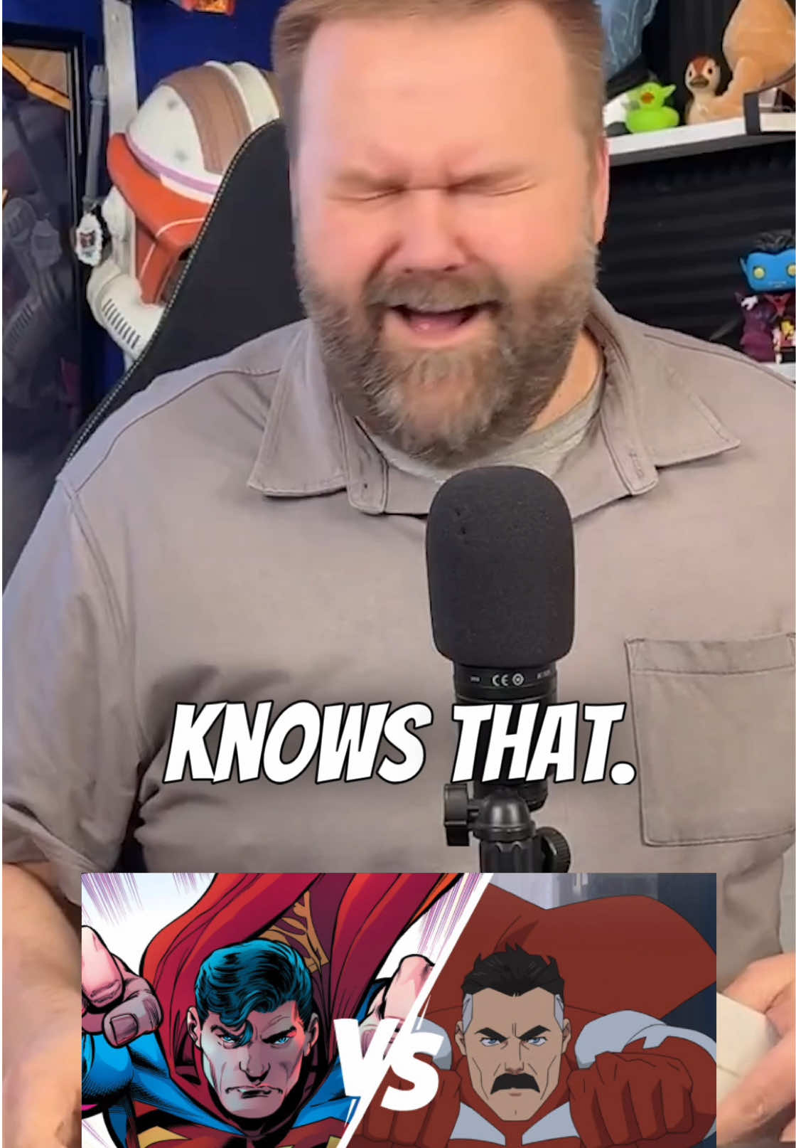 Robert Kirkman is a professional rage baiter confirmed ??? @Wafellow @hat guy 🦒 #ragebait #invincible #omniman #superman #powerscale 