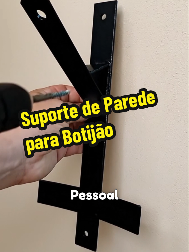 Suporte de Parede para Botijão #SuporteDeBotijao #OrganizacaoDaCasa 