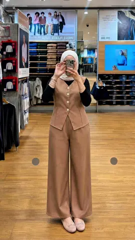 Setelan Vest & Celana Wanita Celana Panjang Formal Bahan Semiwoll Premium
