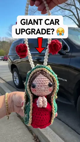 Handmade Crochet Car Rearview Mirror Hanging Ornament, Cute Mary Statue Car Interior Decoration, Car Accessories, Car Interior Accessory #caraccessoriesforgirls #caraccessoriesforwomen #carvisorvanitymirror #caraccessorymusthave #handmadecrystaldecor #christmasdecorations #cathomedecor #smallpatiodecor #christmascrafts #homemadechristmasornaments
