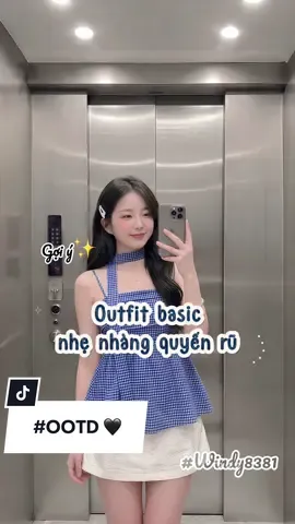 Nắng không xanh bằng outfit hôm nay 💙☀️ Nhẹ tênh như gió, xinh xinh đủ làm tim rung nhẹ ✨ #phoidoxinh #outfit #stylehanquoc 