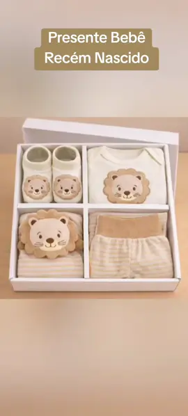 Presente Bebê Recém Nascido 4 Peças Body Longo Calça Mijão Sapatinho Meia Pantufa 3D Naninha Enxoval #enxovalbebe  #presentebebe  #bebe #RN 