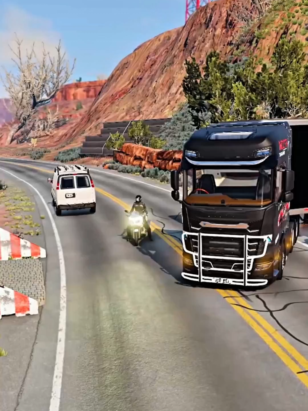 Realistic Highway Car Crashes #beamngdrive #truck #viralvideo #clips #fyp 