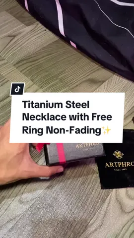 Matibay, hindi kumukupas at stylish suotin. May free ring na kasama, perfect pang regalo o daily use!🔥😎 #necklace #necklacependant #artphronecklace #necklaceformen #mensaccessories 