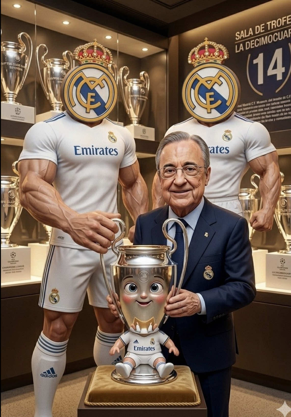 La champions es del Real Madrid 🔵⚪️ #realmadrid #barcelona #futbol #messi #cr7 