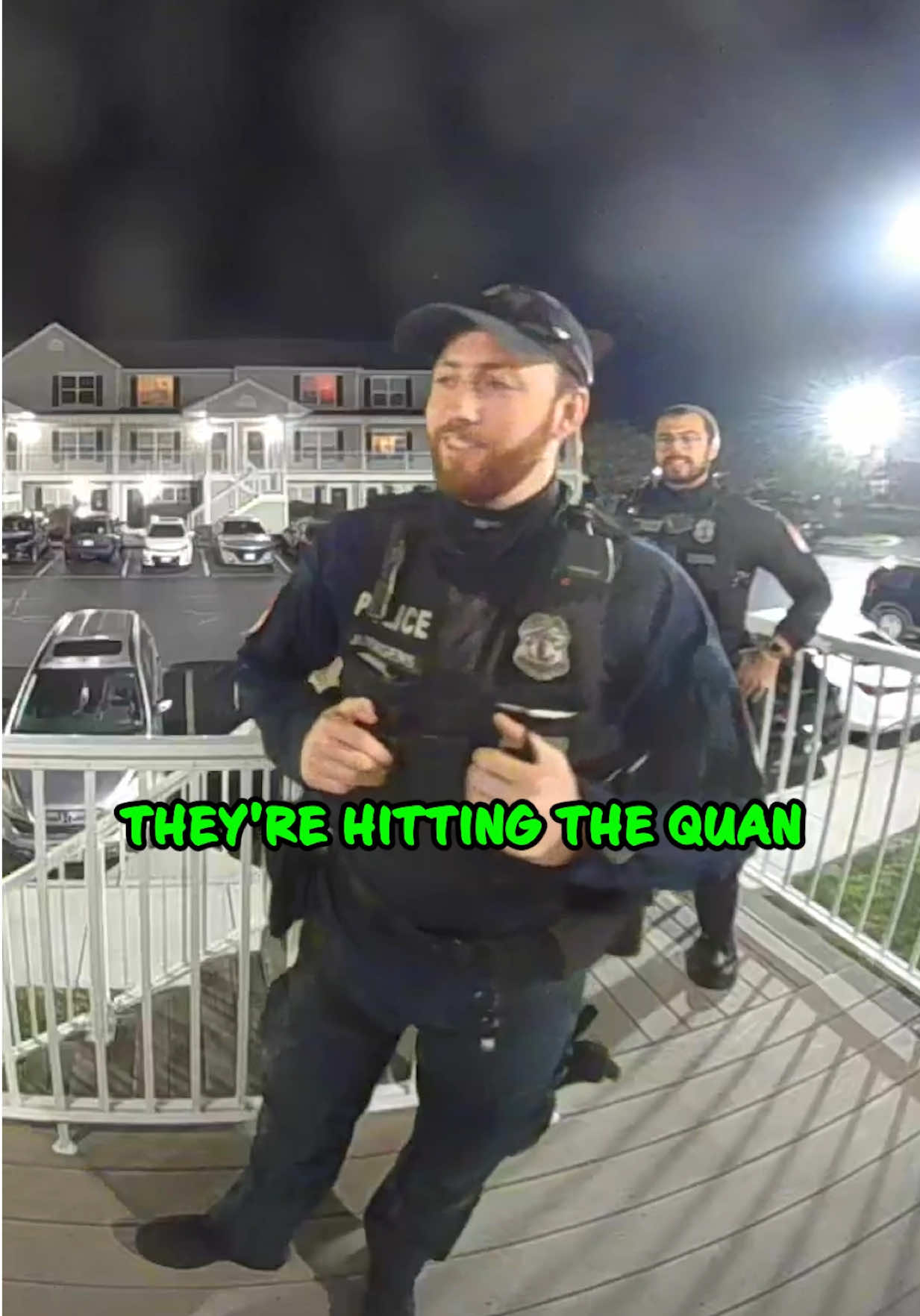 Ring Camera Captures Moment Cops Start Questioning Reality 😭 🎥: @sage  #CopHumor #Cops #Police #Comedy #Reels