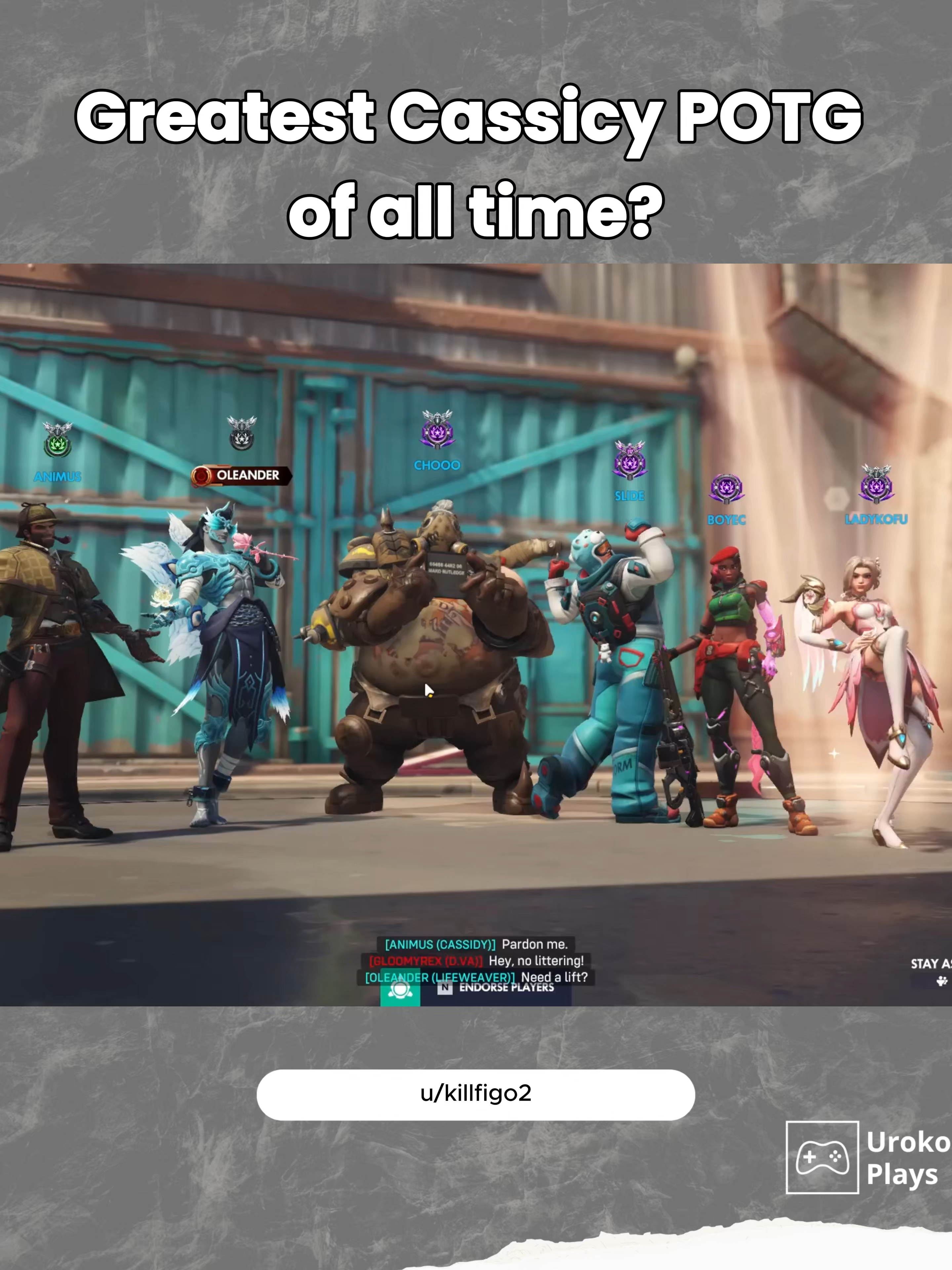 Greatest Cassicy POTG of all time? #overwatch #overwatch2 #gaming