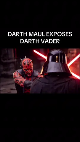 STAR WARS: Darth Maul exposes DARTH Vader. #starwars #starwarsfan #darthmaul #fyp 