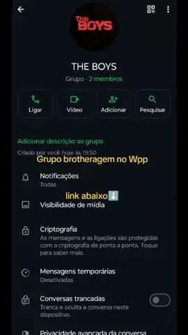grupo brotheragem no Whatsapp bombando 🔥 #sigilo #brotheragem #pegação #grupowhattsapp #vaiprofycaramba 