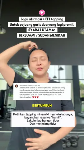 TAPPING AFIRMASI HAMIL. Yang lagi promil cobain yuk ikhtiar ini. Fun fact: tahun lalu aku hamil anak ke 3 setelah recording demo lagu ini🤣 #EFTTapping #Afirmasi #LaguAfirmasi #Hamil