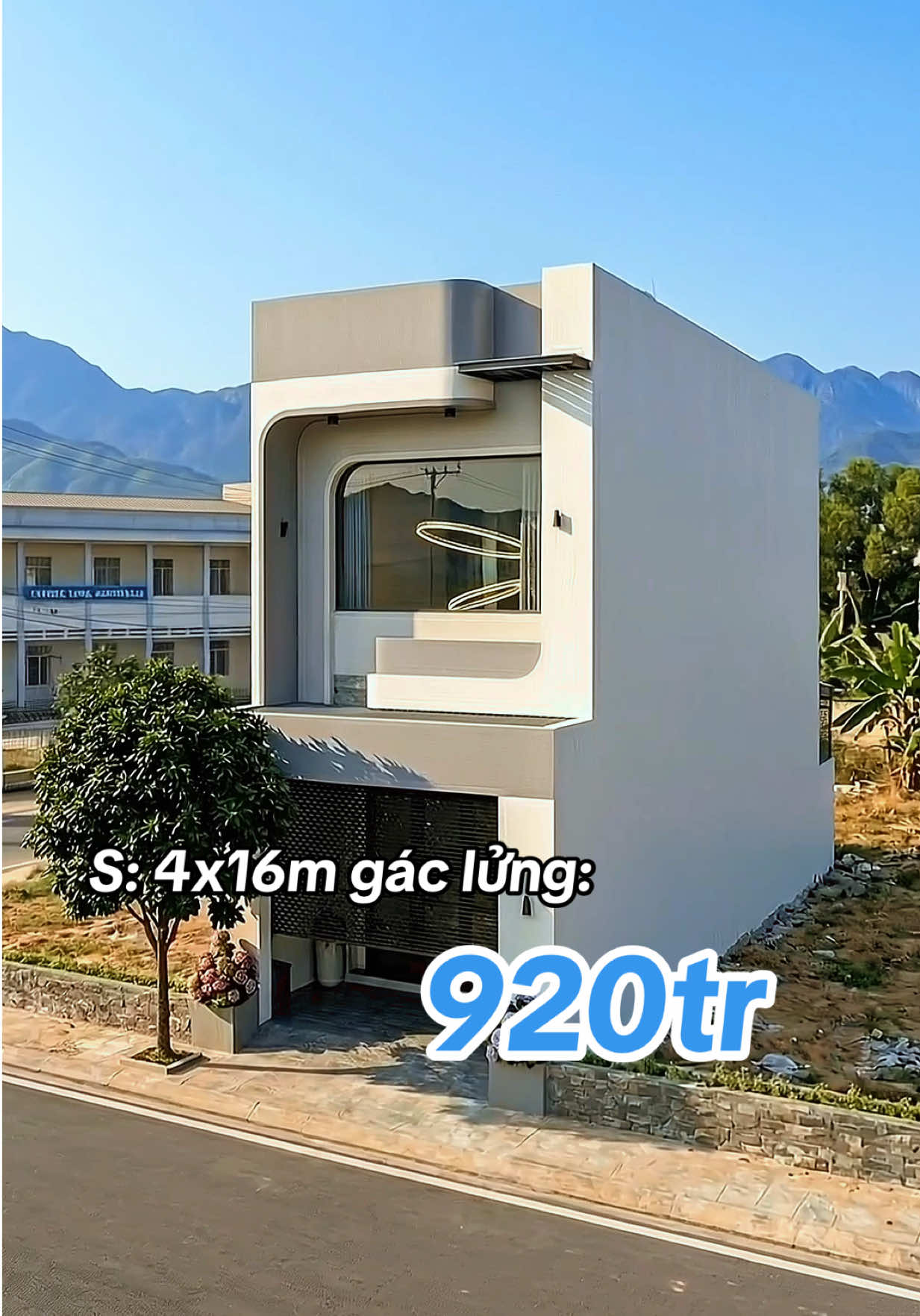 Xây nhà trọn gói Thái Nguyên 🏡 Nhà 4×16m có gác lửng – nhỏ gọn, bo cong hiện đại 💰 920 triệu – tối ưu chi phí, vẫn cực kỳ sang #xaynhatrongoithainguyen #nhacap4 #nhagaclung #nhadep #thietkenha 