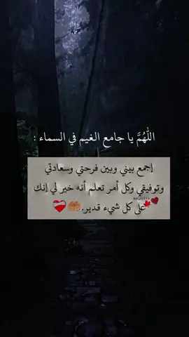 اللهم يا جامع الغيم في السماء : إجمع بيني وبين فرحتي وسعادتي وتوفيقي وكل أمر تعلم أنه خير لي إنك على كل شيء قدير. #عبارات #معتزل🔒  فيلم 