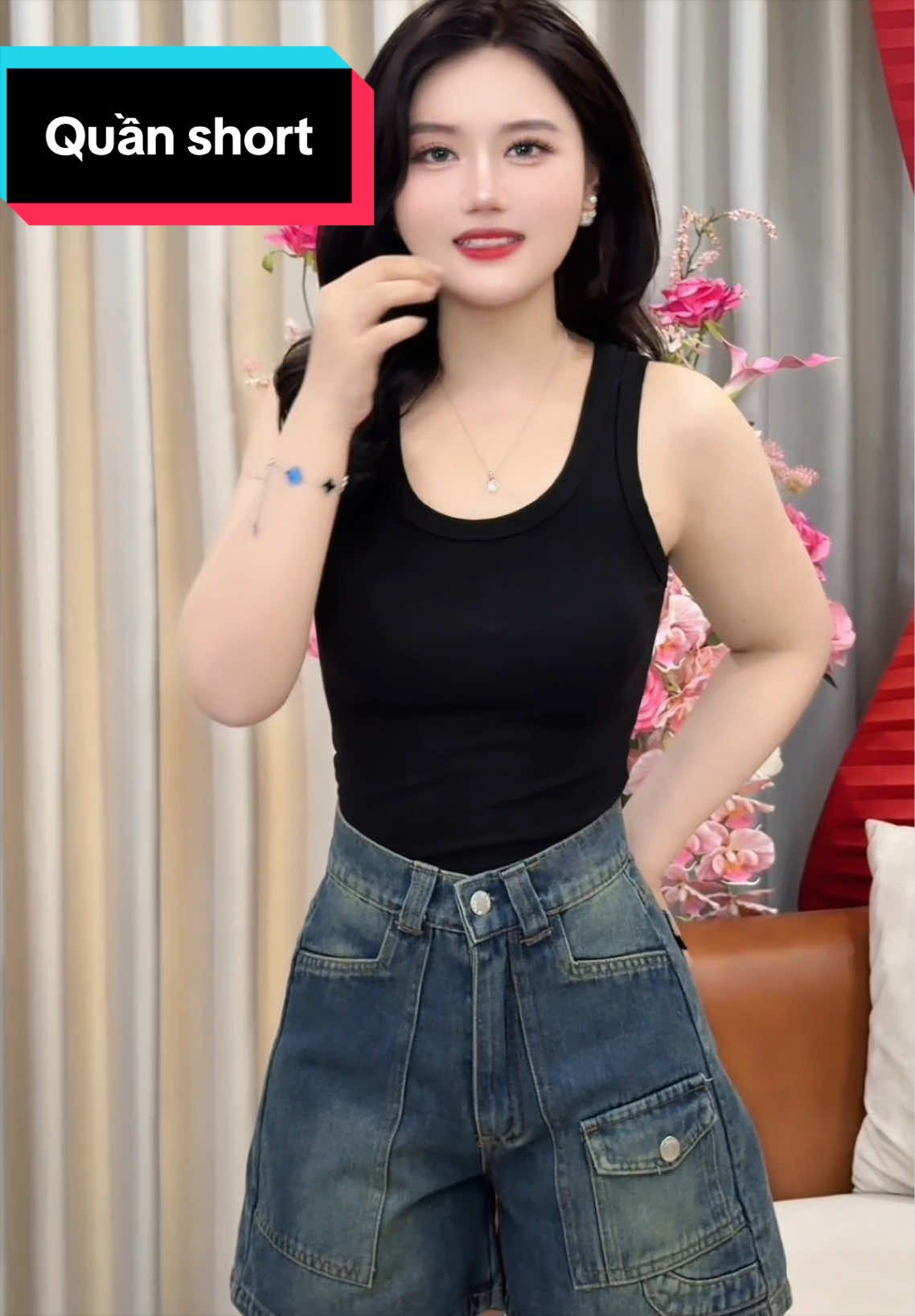 Review quần short jean tôn dáng #quanshort #quanshortjean #thoitranghe #xuhuongthoitrangnu #tiktokshop55 