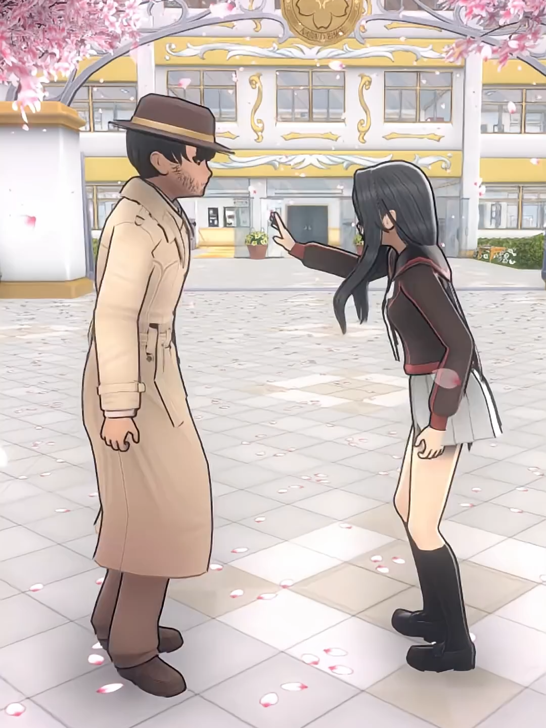 Ryoba Marries the Journalist! (Yandere Simulator) #shorts #yanderesimulator #lovestory